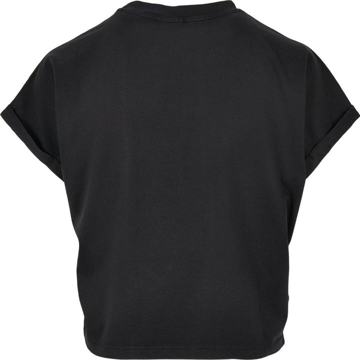 Actual product image Urban Classics Ladies Short Pigment Dye Cut On Sleeve Tee (S)