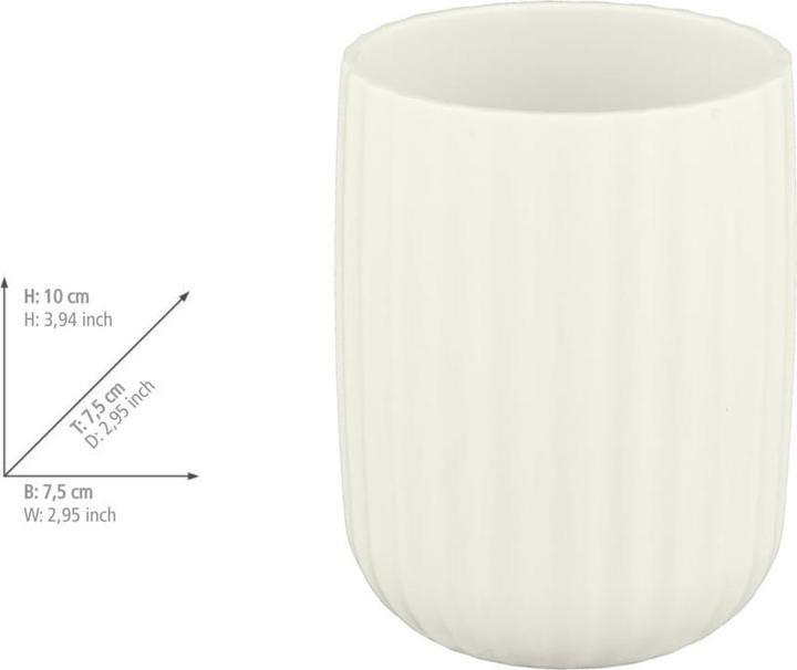 Actual product image Wenko Toothbrush mug Agropoli (Ø 7.5 x 10 cm)