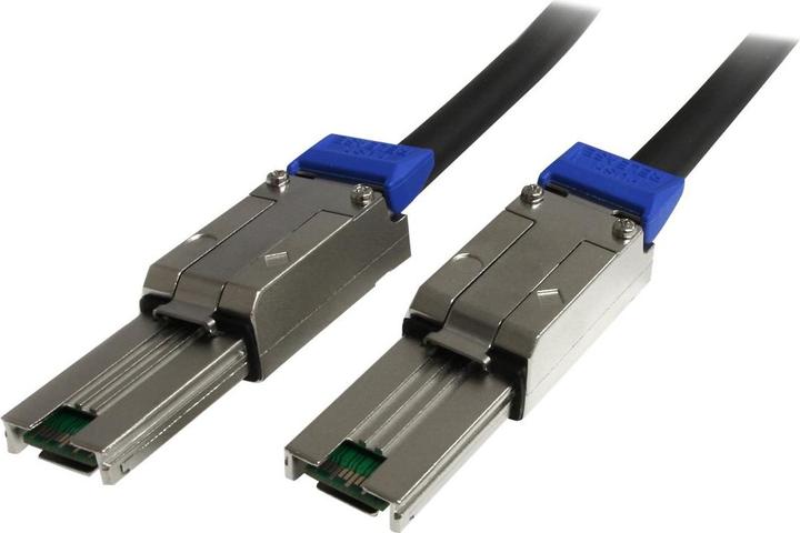 Produktbild StarTech SAS Kabel extern SFF-8088 to SFF-8088 Mini SAS Kabel (26pin) 2m Anschlusskabel - 2 x SFF-8088 (26...