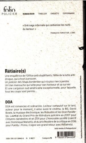 Valori nutrizionali e ingredienti RETIAIRE(S) (Francese, Doa, 2024)