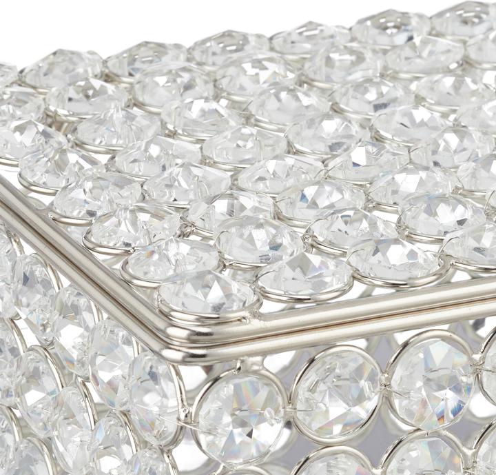 Actual product image Relaxdays Jewellery Box, Glamorous Crystal Design