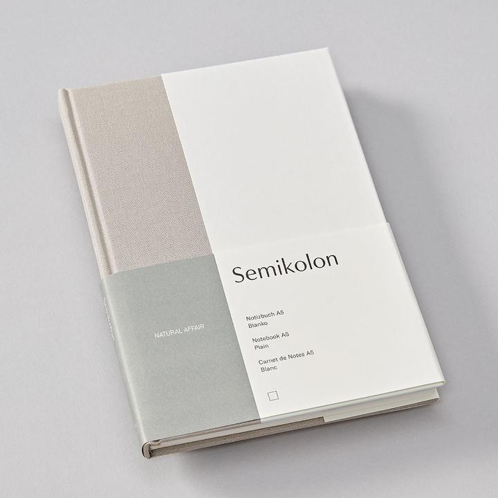 Produktbild Semikolon Notizbuch (A5) NATURAL AFFAIR, Desert, Blanko (A5)
