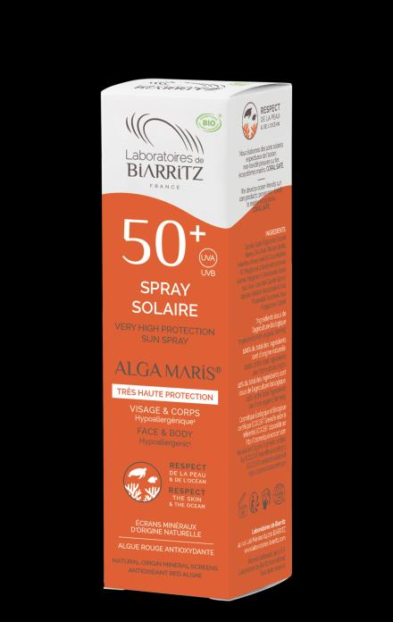 Image du produit Laboratoires de Biarritz Biologique Alga Maris (Spray solaire, SPF 50, 150 ml, 500 g)