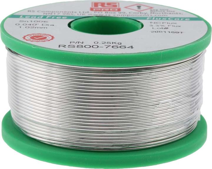 Immagine prodotto Rs Pro Lower cost Lead free solder, 1.0mm, 250g