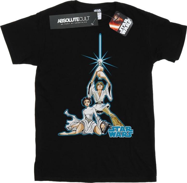 Star Wars Luke And Leia Character TShirt