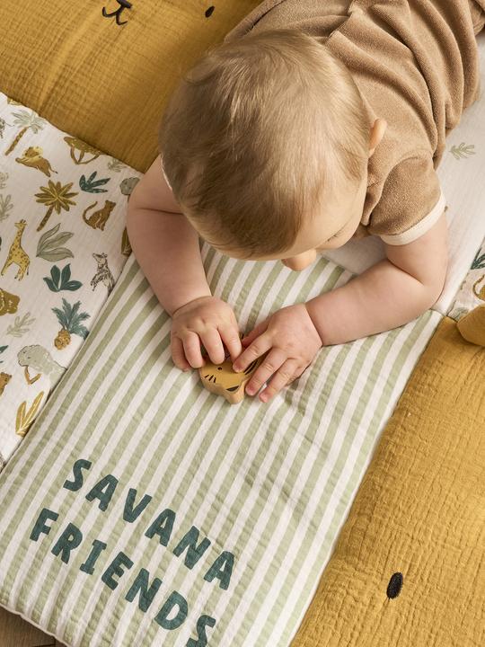 Produktbild Vertbaudet Baby Patchwork-Spieldecke/Laufstalleinlage SAVANNE (100 x 100 cm)
