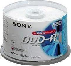 Sony DVD-R, 16X, SPINDLE-BULK 50PCS