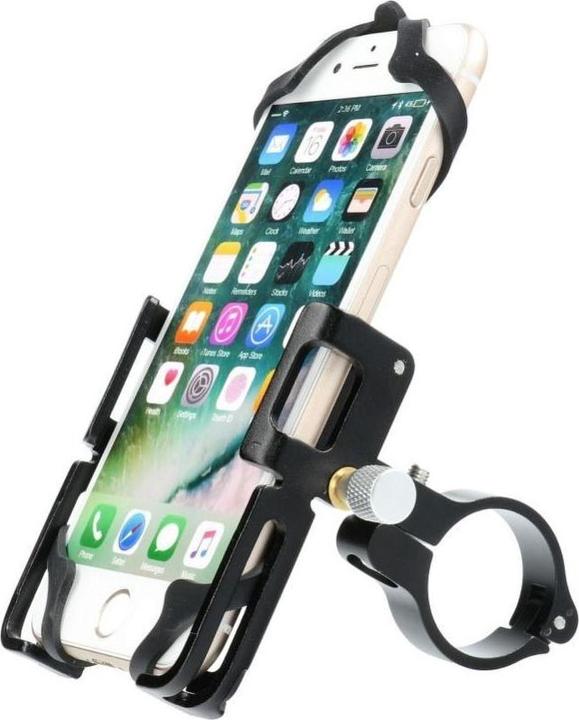 Immagine prodotto Partner Telecom Bicycle accessory Gub GUB bike holder for mobile phone + silicone bandage P10 Aluminium black