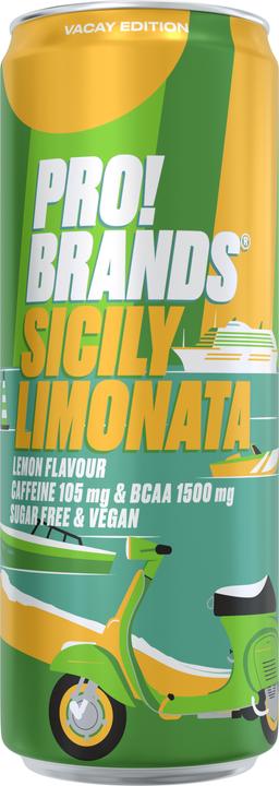 Image du produit Pro!Brands Boisson BCAA Sicily Limonata (330ml) (Sicily Limonata, 1 x)
