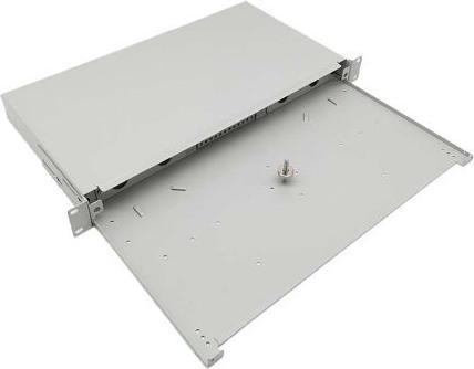 Immagine prodotto Tecline Scatola di giunzione per fibre ottiche, non attrezzata, 19", estraibile, grigio chiaro RAL 7035