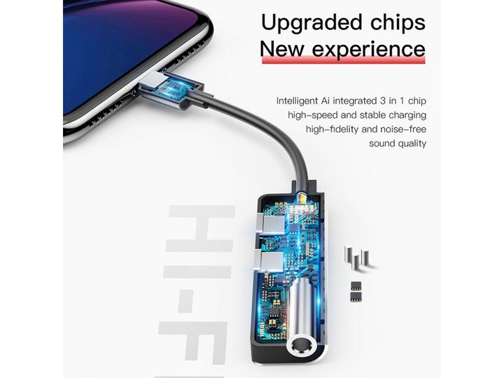 Immagine prodotto Baseus Adattatore L52 3 in 1 (Lightning, Jack da 3.5mm)