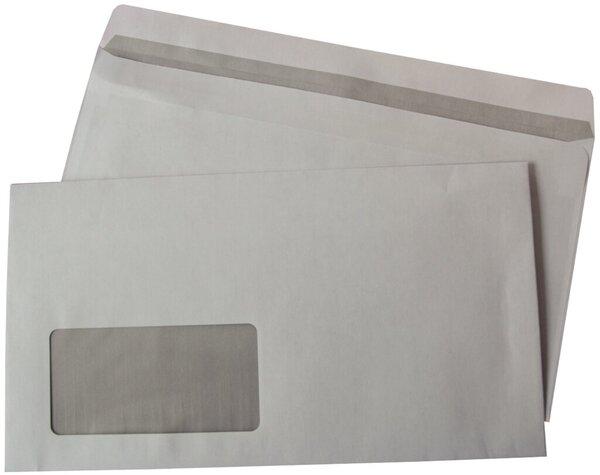 Produktbild Büroring Briefumschlag Kompaktbrief, mit Fenster, selbstklebend, weiss, 75g/qm, 125 x 229 mm, 1000 Stück (1000 x)