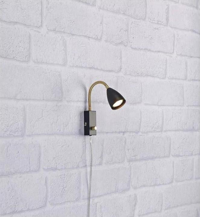 Actual product image Markslöjd MARKSLOJD Ciro 1L Wall Lamp Black (GU10)