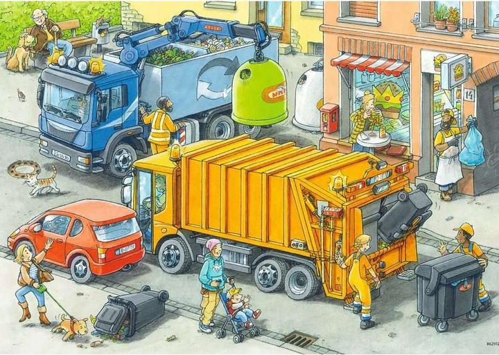 Immagine prodotto Ravensburger Raccolta dei rifiuti e carro attrezzi (24 pezzi)
