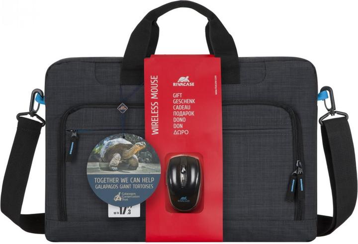 Immagine prodotto Rivacase 8058 nero Laptop Bag 17.3 +wireless mou (17.30", Universale)