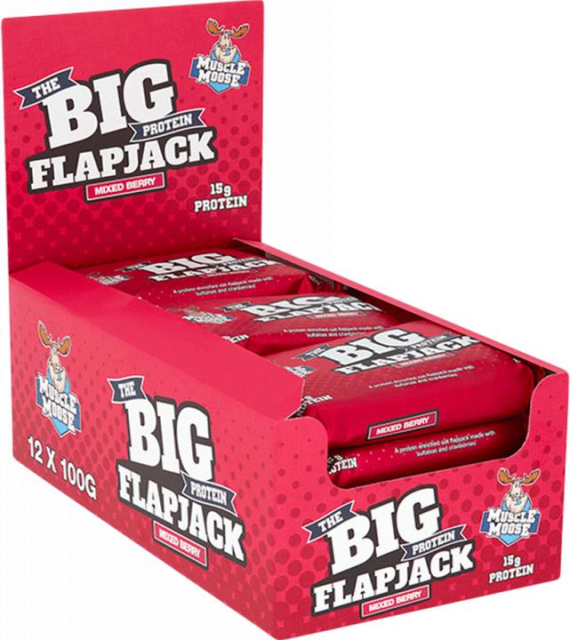 Image du produit Muscle Moose Big Protein Flapjack (Mixed Berry, 12 pcs, 1493 g)