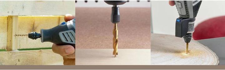 Produktbild Dremel Holzbohrer-Satz Ø 3,0 / 4,0 / 5,0 / 6,0 mm (4 Stück) (3, 4, 5, 6 mm)