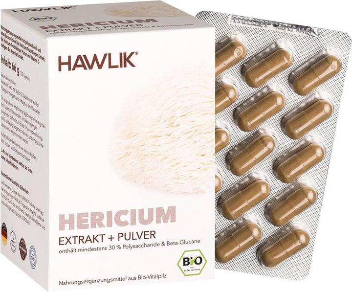 Actual product image Hawlik Hericium extract + powder capsule (120 Piece, Capsules, 112 g)