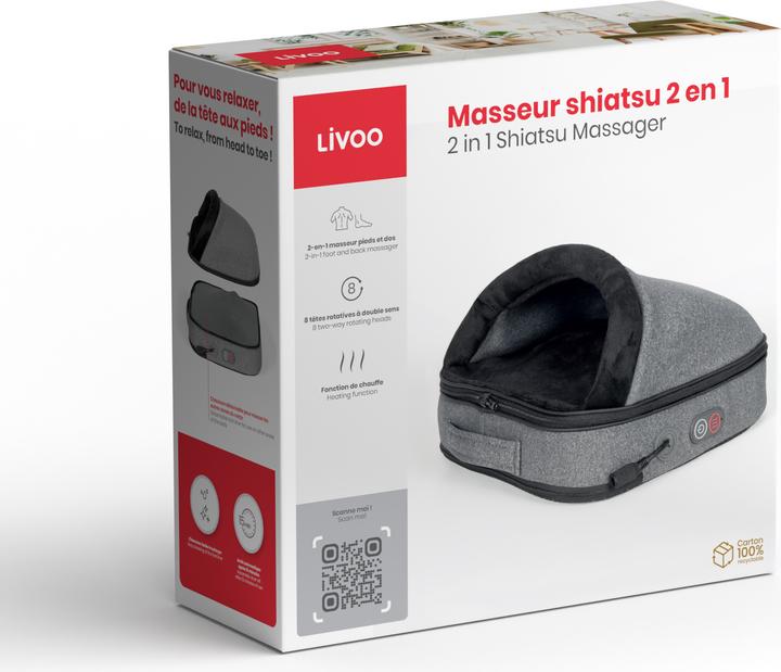 Image du produit Livoo Masseur shiatsu 2 en 1