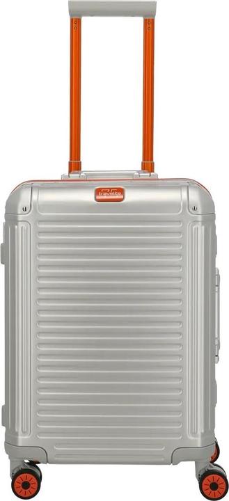 Travelite Next - Trolley S, Silber-Orange (39 l, Handgepäck (bis 50l))