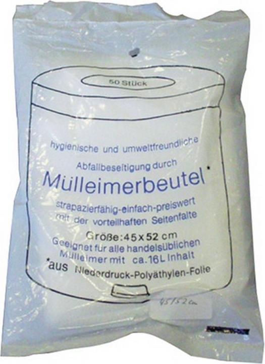 Deiss Waste bag W620xL750mm 60 l 7 µm transparent (20 x, 60 l)