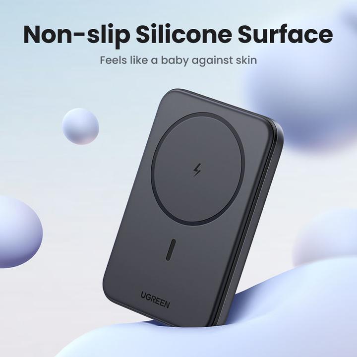 Immagine prodotto Ugreen 10000mah Magnetic Wireless Power Bank Space Grey Powerbank - Gr - 10000 mAh (10000 mAh, 20 W, 20 Wh)