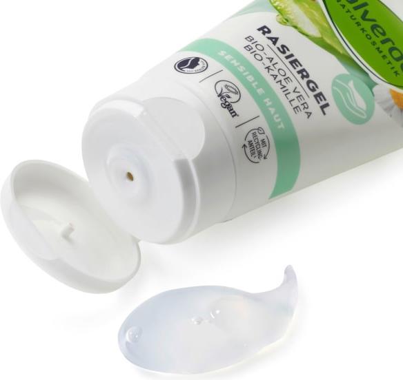 Produktbild dm alverde Sensitiv Rasiergel Bio-Aloe Vera, Bio-Kamille
