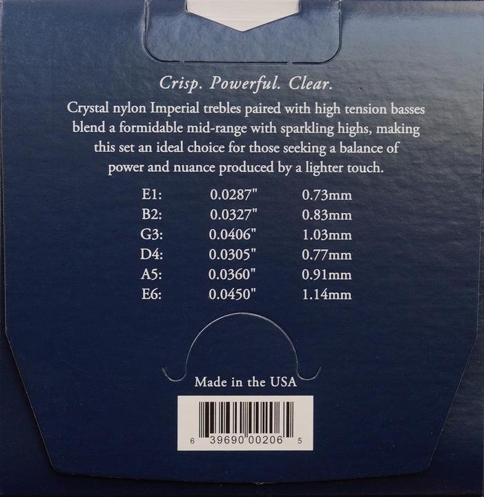 Image du produit Augustine Bleu impérial (6 x, Guitare, 0.05")