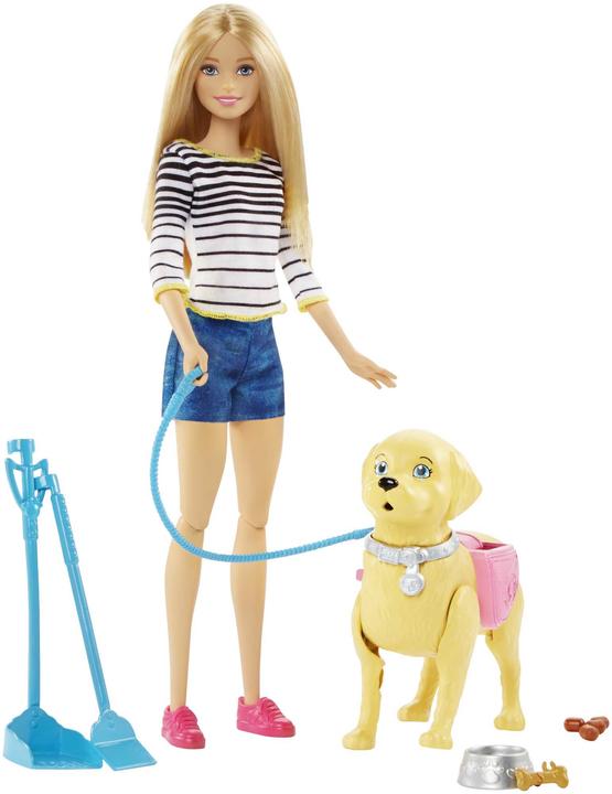 Barbie chiots de promenade de chiens