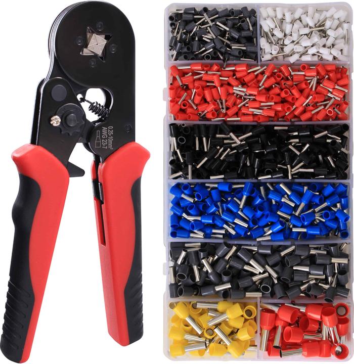 Produktbild Daytools Crimpzangen Set mit 1200 Aderendhülsen