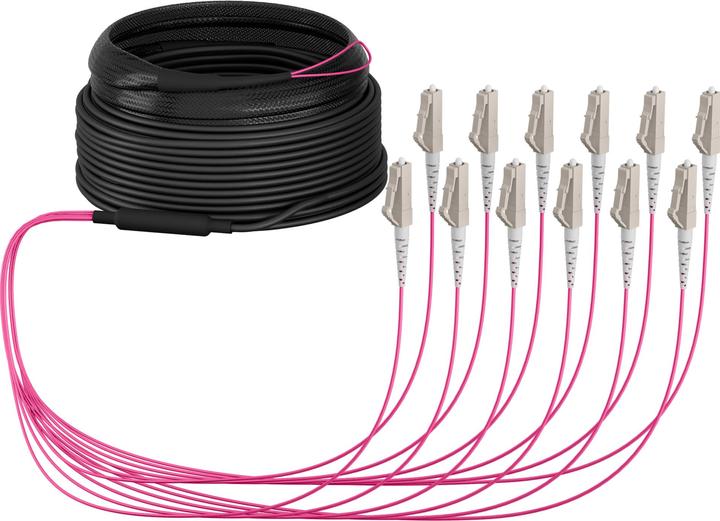 Immagine prodotto EFB Elektronik Cavo trunk U-DQ ZN BH OM4 12G 1x12 LC-LC 10m Dca LSZH (10 m)