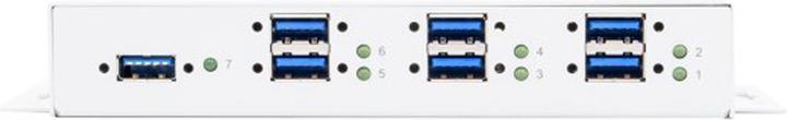 Actual product image Exsys USB 3.2 HUB 7-Port Gen1 White HUB (USB-B, 7 Ports)