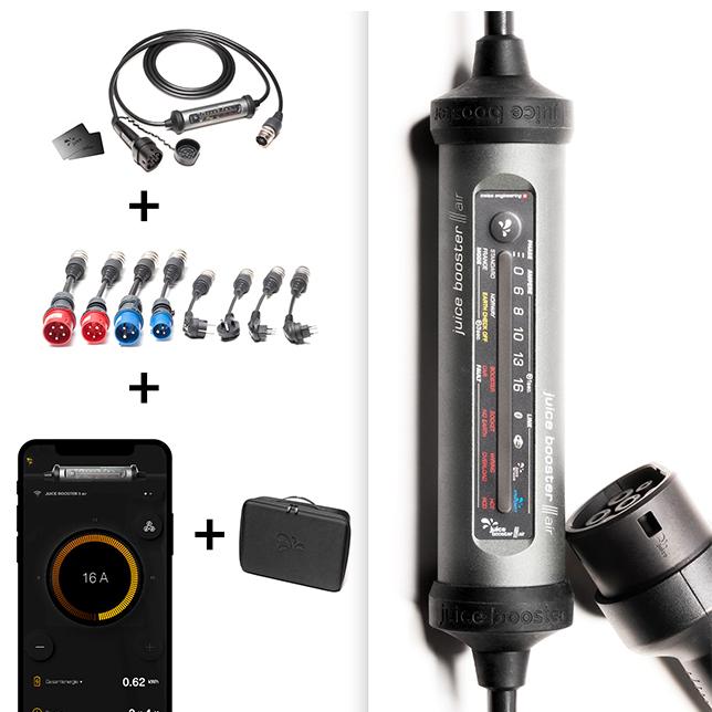 Produktbild Juice Technology Juice Booster 3 air EU Traveller Set (Typ 2, 11 kW, 16 A, CEE 7/7)