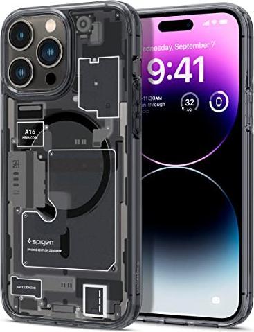 Immagine prodotto Spigen ACS05540 Custodia per cellulare (6.1") Cover Nero, Bianco (Apple iPhone 14 Pro)