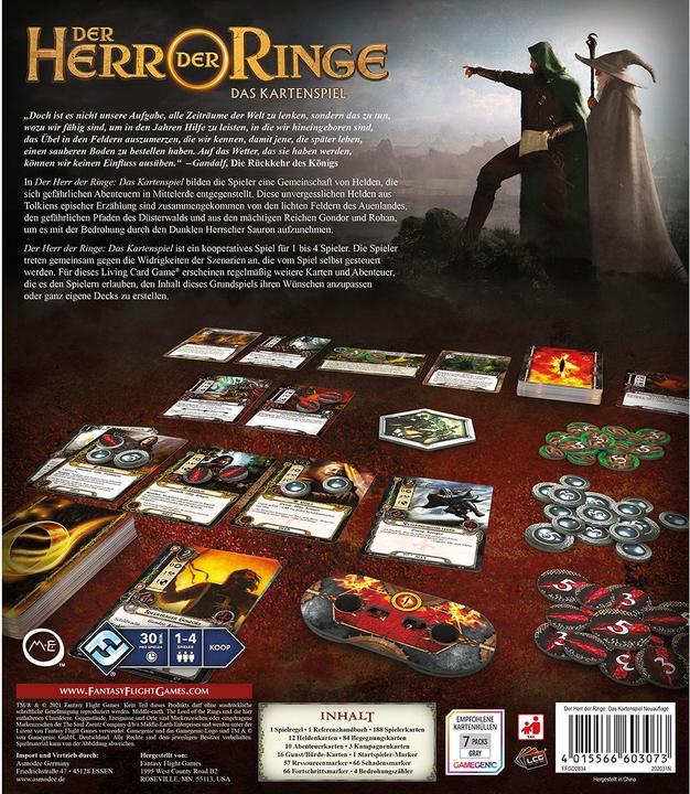 Actual product image Asmodée FFGD2834 - Herr der Ringe LCG: Das Kartenspiel (Neuauflage), für 1-4 Spieler ab 13 Jahren (German)