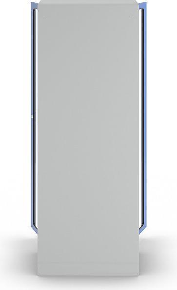 Actual product image MBA-System STANDARD equipment and cleaning cupboard, with vision panel doors, light grey / (37 cm, 112 cm)