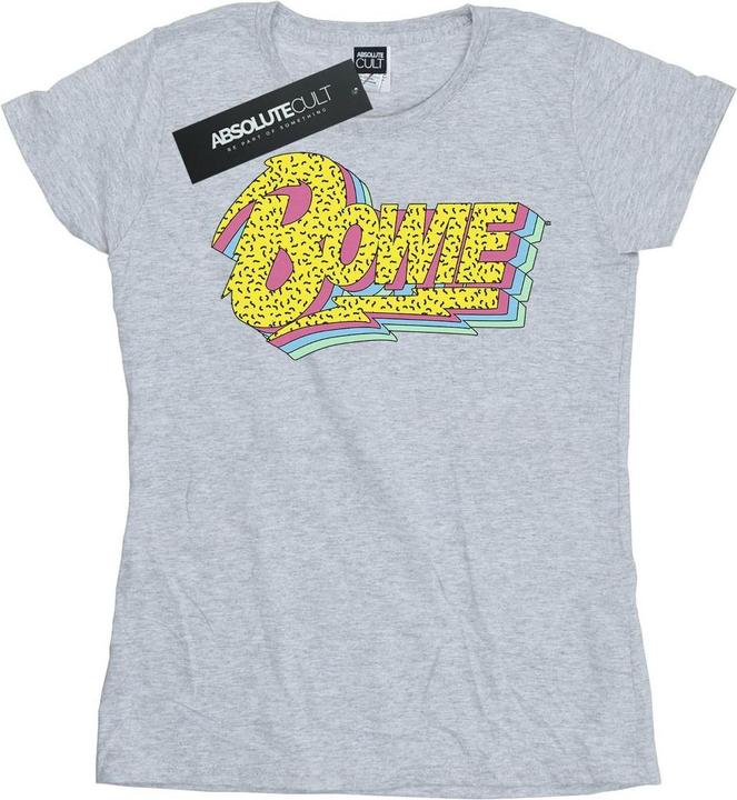 Actual product image David Bowie Womens/Ladies Moonlight 90s Logo Cotton T-Shirt (L)