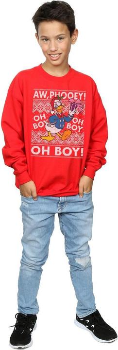 Actual product image Disney Boys Donald Duck Christmas Fair Isle Sweatshirt (152, 158)