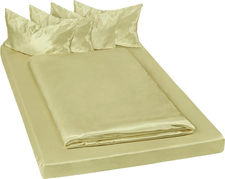 Immagine prodotto tectake 2x set di biancheria da letto in raso (Set di biancheria da letto, 200 x 150 cm)