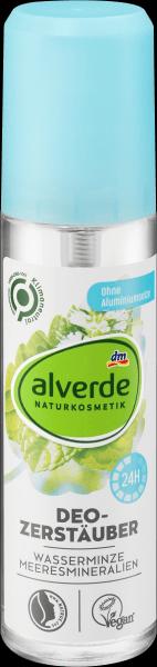 dm alverde Deo Zerstäuber Deodorant Wasserminze Meeresmineralien (Spray)