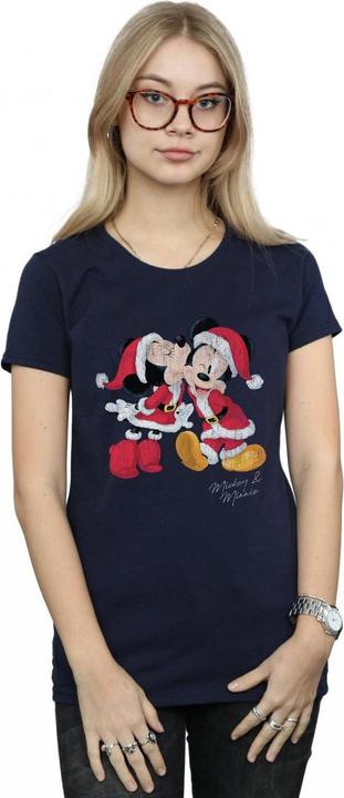 Image du produit Disney - T-shirt MICKEY AND MINNIE CHRISTMAS KISS - Femme (M)