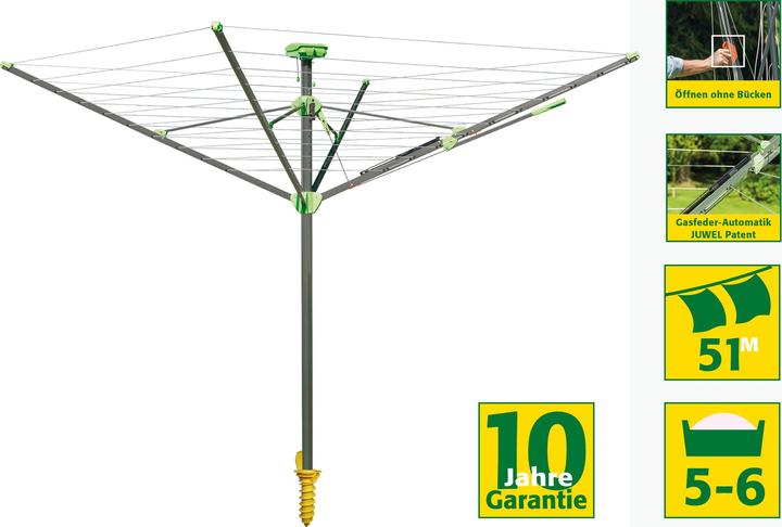 Produktbild Juwel Wäschespinne Novaplus Evolution Lift (51 m)