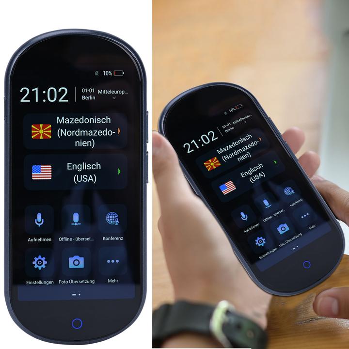 Immagine prodotto Casativo Traduttore in tempo reale per 137 lingue, incluso il riconoscimento del testo, il convertitore di (2 GB)