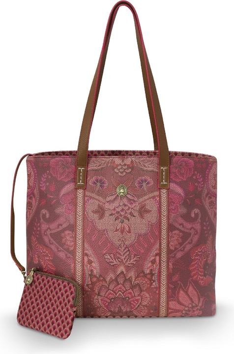 Actual product image PIP Studio Shopper Medium Kyoto Festival Dark Pink 32/47x31x1