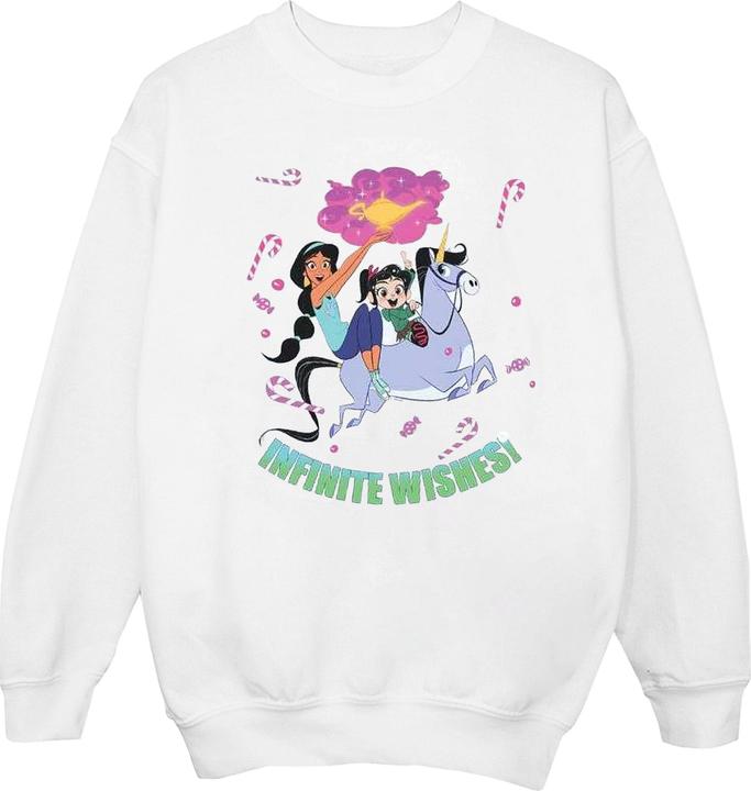 Actual product image Disney Womens/Ladies Wreck It Ralph Jasmine And Vanellope Sweatshirt (XL)
