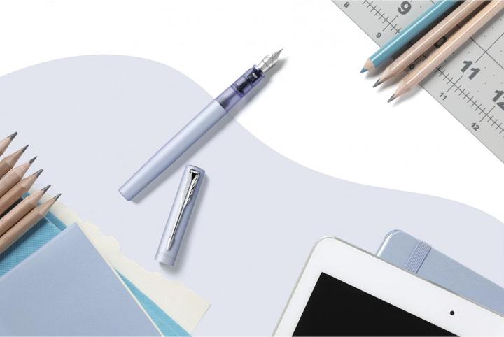 Produktbild Parker Pen Roller Vector XL Metallic C.C F (Silber-Blau, 1 x)