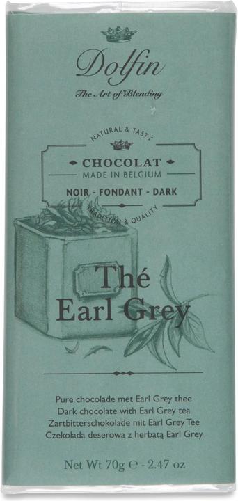 Actual product image Dolfin Dark chocolate with Earl Grey tea (70 g)