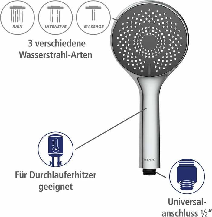 Produktbild Wenko Water Saving Duschsystem chrom