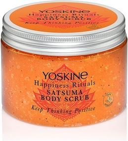 Actual product image Yoskine Happiness Rituals Satsuma Body Scrub