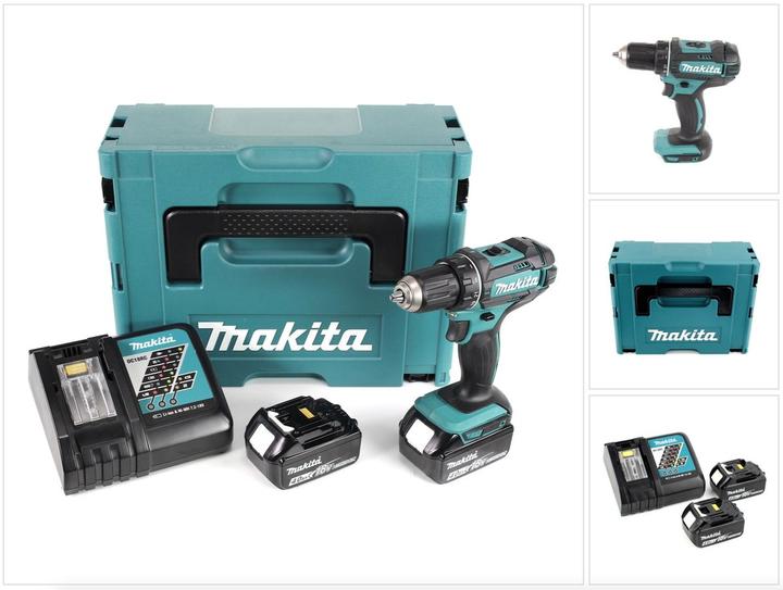 Actual product image Makita Cordless drill screwdriver DDF482RMJ Set (Rechargeable battery operated)